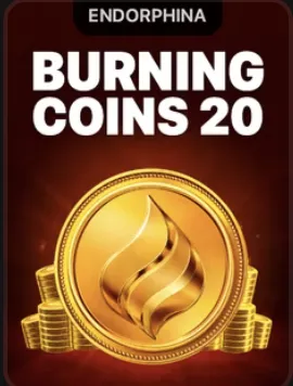 Burning Coins 20 – leegimärgiga kuldmünt, lobby plaadil Endorphina